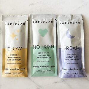 POPSUGAR Bath Enhancer Trio - Glow, Nourish, Dream (30 mls)